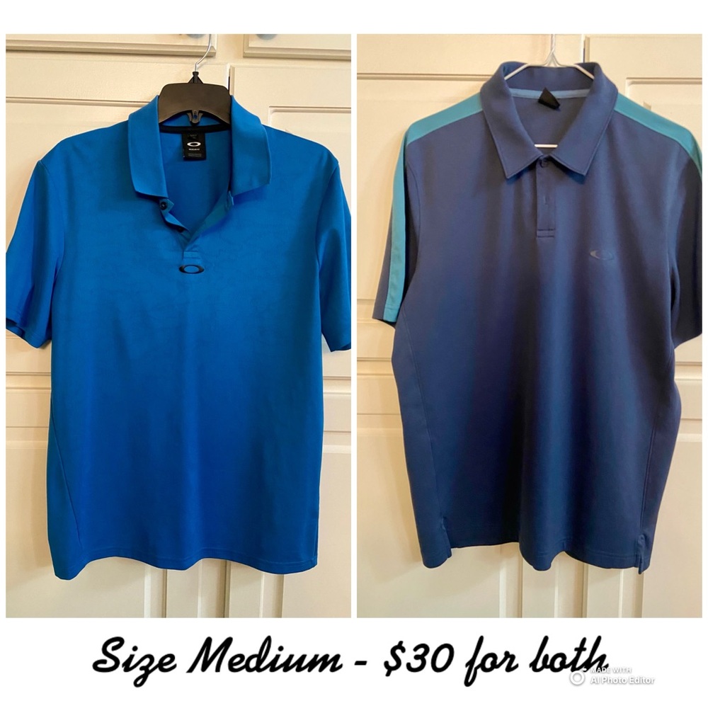 Oakley Men's Blue Polo Shirt